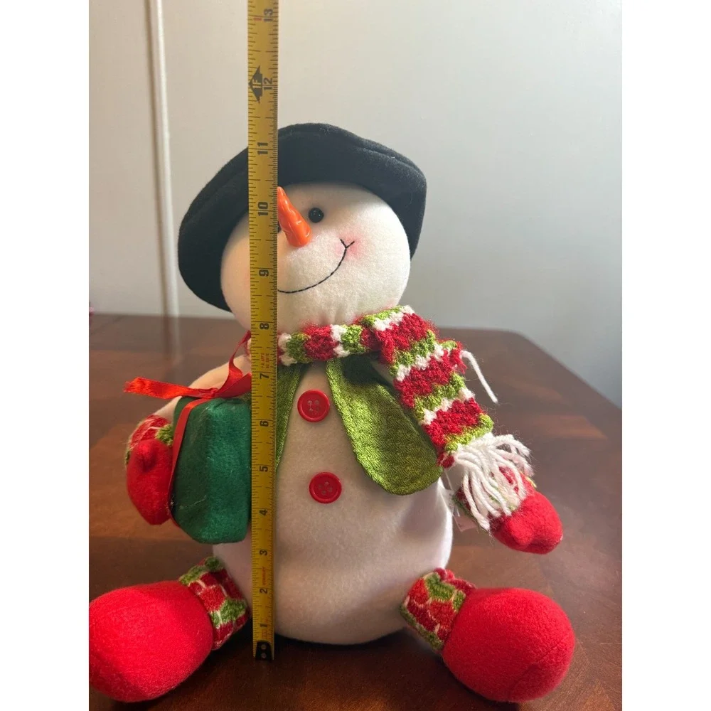 Retro Christmas Snowman Plush 11